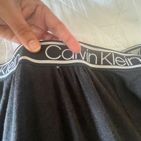 Calvin Klein CK Men's Plain Black Pyjama Jogger Ultra Soft Lounge Pants Size L/G - Picture 8 of 8